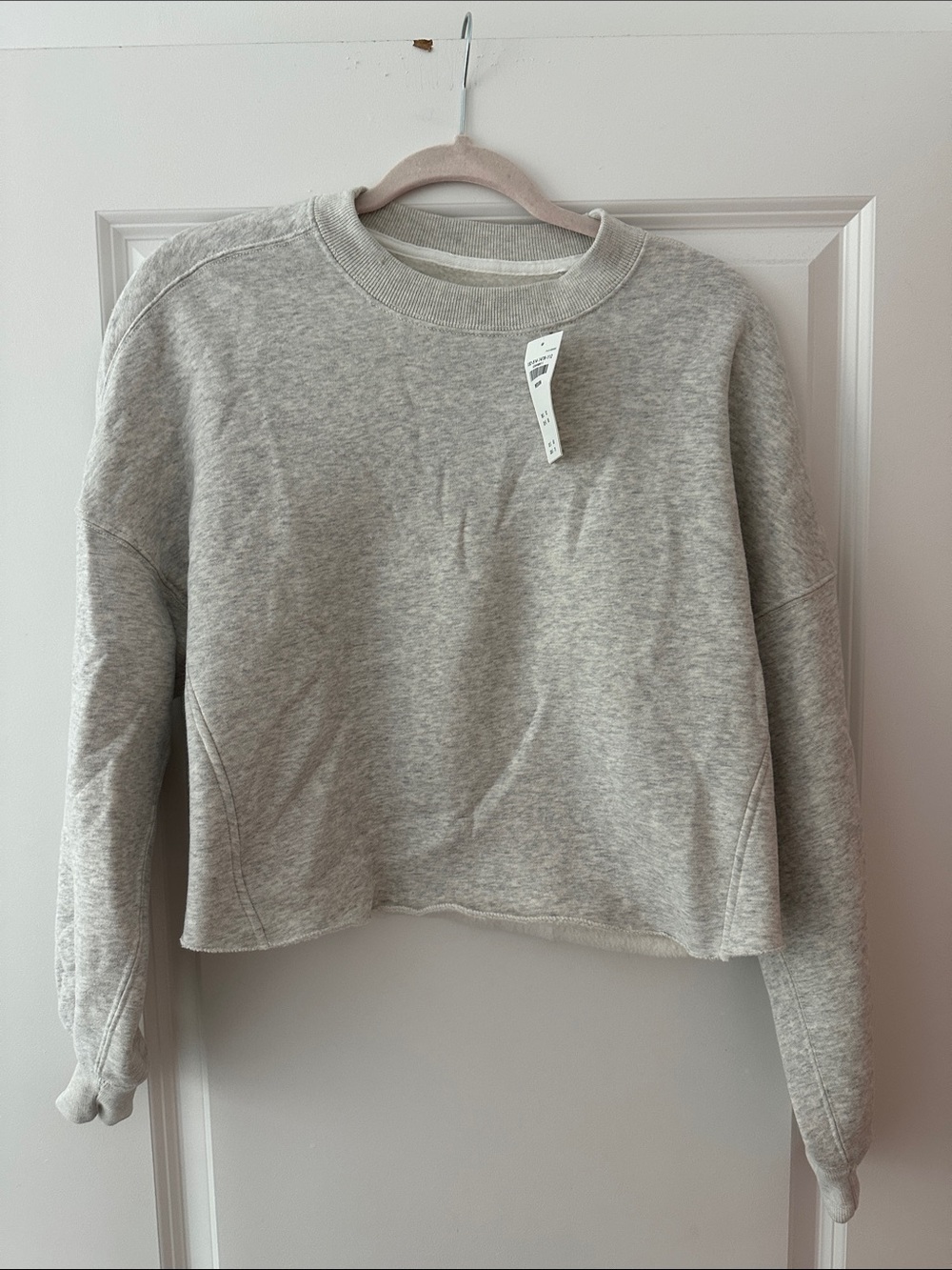 Abercrombie & Fitch Light Heather Gray Crewneck Sweatshirt